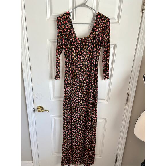 NWT Anthropologie AFRM long sleeve floral maxi dress - size 2x - Picture 3 of 5